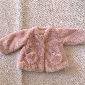 Zara Mini Faux Fur Coat